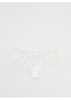Reserved - Majtki bikini z koronką - złamana biel ze sklepu Reserved w kategorii Majtki damskie - zdjęcie 173826069