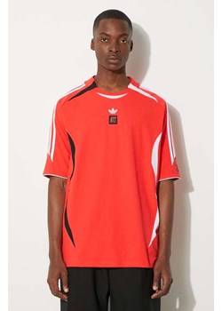 adidas Originals t-shirt adidas x NTS Radio Jersey 2 męski kolor czerwony wzorzysty JI5150 ze sklepu PRM w kategorii T-shirty męskie - zdjęcie 173827229