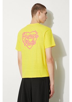 Human Made t-shirt bawełniany Color męski kolor żółty z nadrukiem HM27CS007 ze sklepu PRM w kategorii T-shirty męskie - zdjęcie 173827287