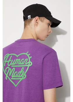 Human Made t-shirt bawełniany Color męski kolor fioletowy z nadrukiem HM27CS007 ze sklepu PRM w kategorii T-shirty męskie - zdjęcie 173827289