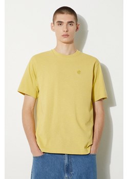 AAPE t-shirt bawełniany Tee męski kolor żółty gładki AAPTEM1413XXM ze sklepu PRM w kategorii T-shirty męskie - zdjęcie 173827299