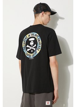 AAPE t-shirt bawełniany Basic Tee męski kolor czarny z nadrukiem AAPTEM1455XXM ze sklepu PRM w kategorii T-shirty męskie - zdjęcie 173827309