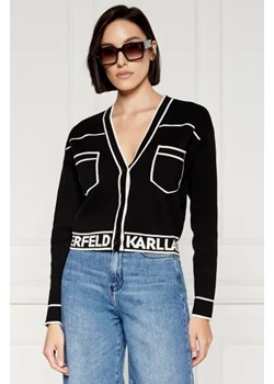 Karl Lagerfeld Kardigan | Regular Fit | z dodatkiem wełny ze sklepu Gomez Fashion Store w kategorii Swetry damskie - zdjęcie 173827515