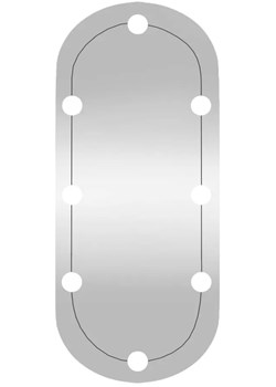 Ścienne lustro owalne z żarówkami LED 45x100 P8-P59 ze sklepu Edinos.pl w kategorii Lustra - zdjęcie 173829385