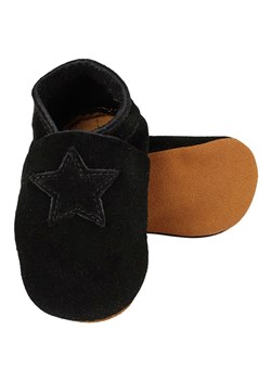 enfant Skórzane slippersy w kolorze czarnym ze sklepu Limango Polska w kategorii Buciki niemowlęce - zdjęcie 173830297