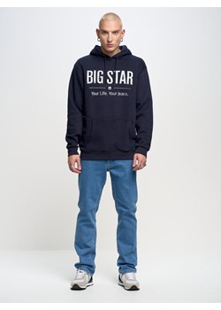 Bluza męska z kapturem granatowa Ashlyno 403 ze sklepu Big Star w kategorii Bluzy męskie - zdjęcie 173831247