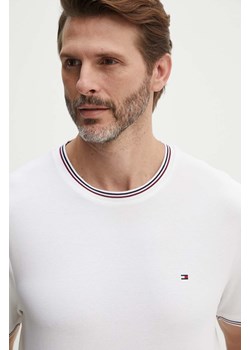 Tommy Hilfiger t-shirt męski kolor biały gładki MW0MW35680 ze sklepu ANSWEAR.com w kategorii T-shirty męskie - zdjęcie 173832396