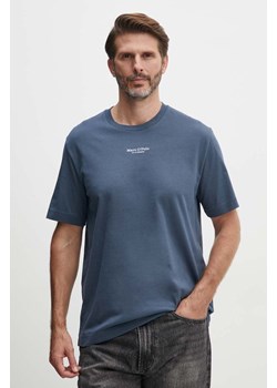 Marc O&apos;Polo t-shirt bawełniany męski kolor niebieski z nadrukiem 426201251382 ze sklepu ANSWEAR.com w kategorii T-shirty męskie - zdjęcie 173832428
