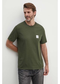 Marc O&apos;Polo t-shirt bawełniany męski kolor zielony gładki 426201251384 ze sklepu ANSWEAR.com w kategorii T-shirty męskie - zdjęcie 173832436