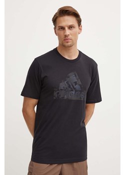 adidas t-shirt bawełniany Future Icons męski kolor czarny z aplikacją IW2652 ze sklepu ANSWEAR.com w kategorii T-shirty męskie - zdjęcie 173832487