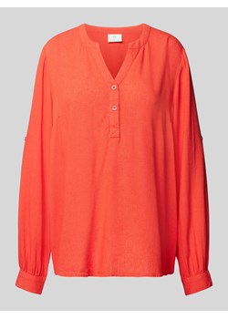 Bluzka z krótką listwą guzikową model ‘milia’ ze sklepu Peek&Cloppenburg  w kategorii Bluzki damskie - zdjęcie 173833295