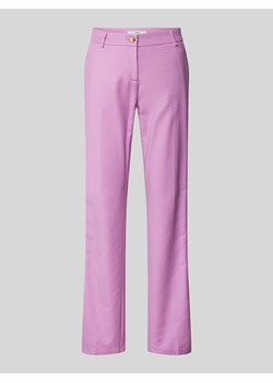 Spodnie materiałowe o kroju regular fit ze szlufkami na pasek model ‘Style.Maron’ ze sklepu Peek&Cloppenburg  w kategorii Spodnie damskie - zdjęcie 173833437