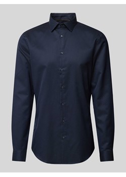 Koszula biznesowa o kroju slim fit z tkaniny two-ply z bardzo długim rękawem ze sklepu Peek&Cloppenburg  w kategorii Koszule męskie - zdjęcie 173833539