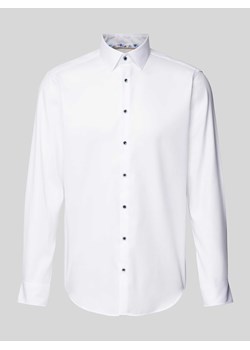 Koszula biznesowa o kroju regular fit z tkaniny two-ply z kołnierzykiem typu kent ze sklepu Peek&Cloppenburg  w kategorii Koszule męskie - zdjęcie 173833698