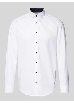 Koszula biznesowa o kroju regular fit z tkaniny two-ply z kołnierzykiem typu kent ze sklepu Peek&Cloppenburg  w kategorii Koszule męskie - zdjęcie 173833705