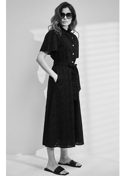Rozkloszowana sukienka z guzikami czarna L-SU-4364, Kolor czarny, Rozmiar XS, Moodo ze sklepu Primodo w kategorii Sukienki - zdjęcie 173834877