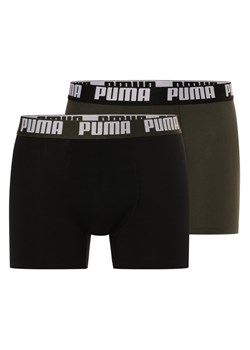 Puma Spodnie w 2-paku Mężczyźni Bawełna oliwkowy jednolity ze sklepu vangraaf w kategorii Majtki męskie - zdjęcie 173835896