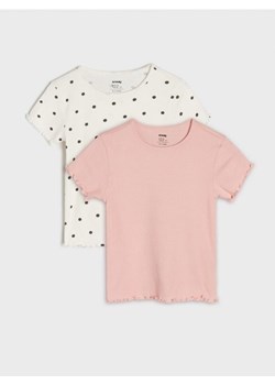 Sinsay - Koszulki 2 pack - wielobarwny ze sklepu Sinsay w kategorii Bluzki dziewczęce - zdjęcie 173836627