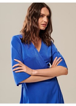 Sinsay - Sukienka mini z wiązaniem - niebieski ze sklepu Sinsay w kategorii Sukienki - zdjęcie 173836726