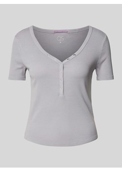 T-shirt z dekoltem w serek model ‘Serafino’ ze sklepu Peek&Cloppenburg  w kategorii Bluzki damskie - zdjęcie 173836815