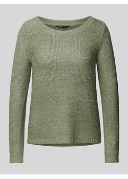 Sweter z dzianiny z okrągłym dekoltem model ‘GEENA’ ze sklepu Peek&Cloppenburg  w kategorii Swetry damskie - zdjęcie 173836818