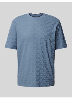 T-shirt z nadrukiem z logo na całej powierzchni model ‘Jaquard’ ze sklepu Peek&Cloppenburg  w kategorii T-shirty męskie - zdjęcie 173836825