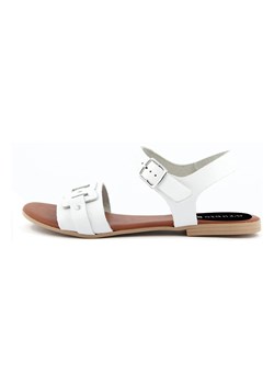 Studio 88 Skórzane sandały w kolorze białym ze sklepu Limango Polska w kategorii Sandały damskie - zdjęcie 173837246