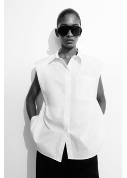 H & M - Koszula bez rękawów - Biały ze sklepu H&M w kategorii Koszule męskie - zdjęcie 173837557
