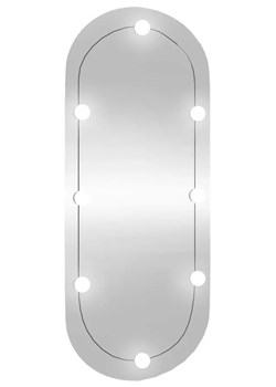 Owalne lustro z oświetleniem LED 25x60 cm H5-E75 ze sklepu Edinos.pl w kategorii Lustra - zdjęcie 173837608