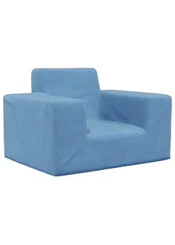 Niebieski fotel dla chłopca z gąbki - Hring 4X ze sklepu Edinos.pl w kategorii Fotele dziecięce - zdjęcie 173838187