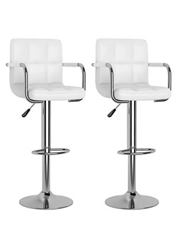 Białe krzesła barowe z regulowaną wysokością - Ligure 6X ze sklepu Edinos.pl w kategorii Kolczyki - zdjęcie 173838386