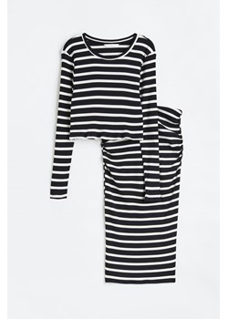 H & M - MAMA Komplet 2-częściowy z topem i spódnicą - Czarny ze sklepu H&M w kategorii Komplety i garnitury damskie - zdjęcie 173838626