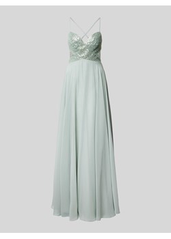 Sukienka wieczorowa z obszyciem z cekinów i ozdobnych kamieni ze sklepu Peek&Cloppenburg  w kategorii Sukienki - zdjęcie 173839218