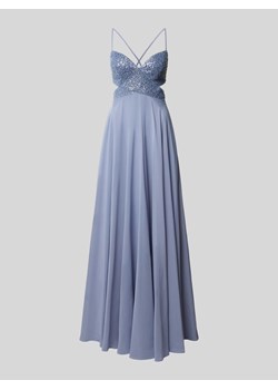 Sukienka wieczorowa z obszyciem z cekinów i ozdobnych kamieni ze sklepu Peek&Cloppenburg  w kategorii Sukienki - zdjęcie 173839226