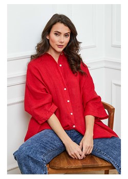 Fleur de Lin Lniana koszula w kolorze czerwonym ze sklepu Limango Polska w kategorii Koszule damskie - zdjęcie 173839319