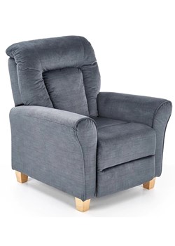 Rozkładany fotel wypoczynkowy Ervin - popielaty ze sklepu Edinos.pl w kategorii Fotele - zdjęcie 173840246