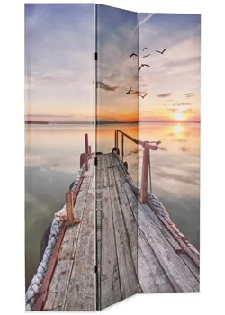 Parawan z nadrukiem jeziora - Lanard 4X 120 x 170 cm ze sklepu Edinos.pl w kategorii Meble - zdjęcie 173843455