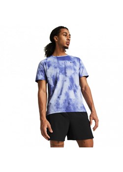 Męska koszulka do biegania Under Armour UA Launch Elite Wash SS - niebieska ze sklepu Sportstylestory.com w kategorii T-shirty męskie - zdjęcie 173847319