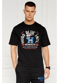 Hugo Blue T-shirt Nalumber | Slim Fit ze sklepu Gomez Fashion Store w kategorii T-shirty męskie - zdjęcie 173847977