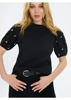 Sinsay - Bluzka z bufkami - czarny ze sklepu Sinsay w kategorii Bluzki damskie - zdjęcie 173849418
