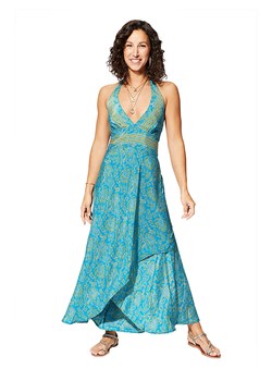 Ipanima Sukienka w kolorze niebiesko-jasnobrązowym ze sklepu Limango Polska w kategorii Sukienki - zdjęcie 173849975