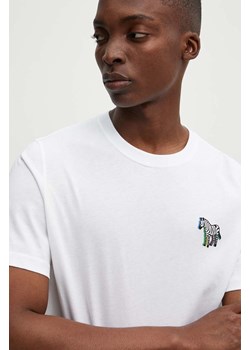 PS Paul Smith t-shirt bawełniany męski kolor biały z nadrukiem M2R.011R.NP4686 ze sklepu ANSWEAR.com w kategorii T-shirty męskie - zdjęcie 173852136