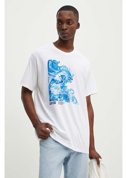 Levi&apos;s t-shirt bawełniany męski z nadrukiem ze sklepu ANSWEAR.com w kategorii T-shirty męskie - zdjęcie 173852257