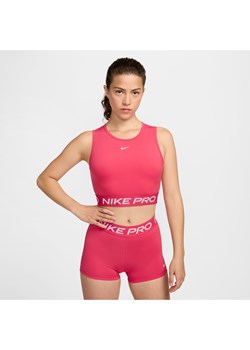 Damska koszulka bez rękawów o skróconym kroju Dri-FIT Nike Pro - Różowy ze sklepu Nike poland w kategorii Bluzki damskie - zdjęcie 173852415