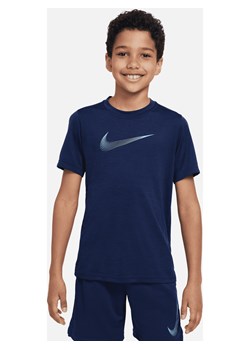 Koszulka treningowa z krótkim rękawem dla dużych dzieci (chłopców) Nike Dri-FIT - Niebieski ze sklepu Nike poland w kategorii T-shirty chłopięce - zdjęcie 173852417