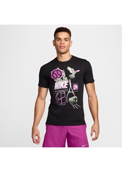 Męski T-shirt do tenisa Dri-FIT NikeCourt - Czerń ze sklepu Nike poland w kategorii T-shirty męskie - zdjęcie 173852447