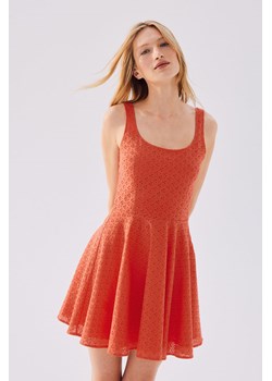 H & M - Sukienka z haftem angielskim - Pomarańczowy ze sklepu H&M w kategorii Sukienki - zdjęcie 173852497