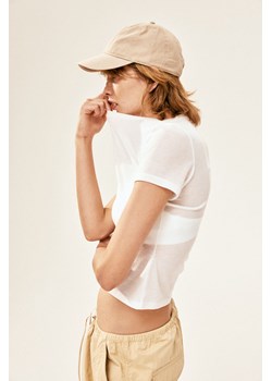 H & M - Dopasowany T-shirt - Biały ze sklepu H&M w kategorii Bluzki damskie - zdjęcie 173852505