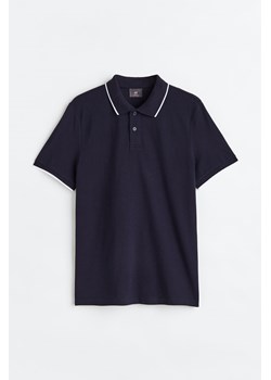 H & M - Top polo z bawełny Slim Fit - Niebieski ze sklepu H&M w kategorii T-shirty męskie - zdjęcie 173852537