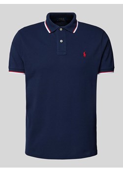 Koszulka polo o kroju custom slim fit z wyhaftowanym logo ze sklepu Peek&Cloppenburg  w kategorii T-shirty męskie - zdjęcie 173852557